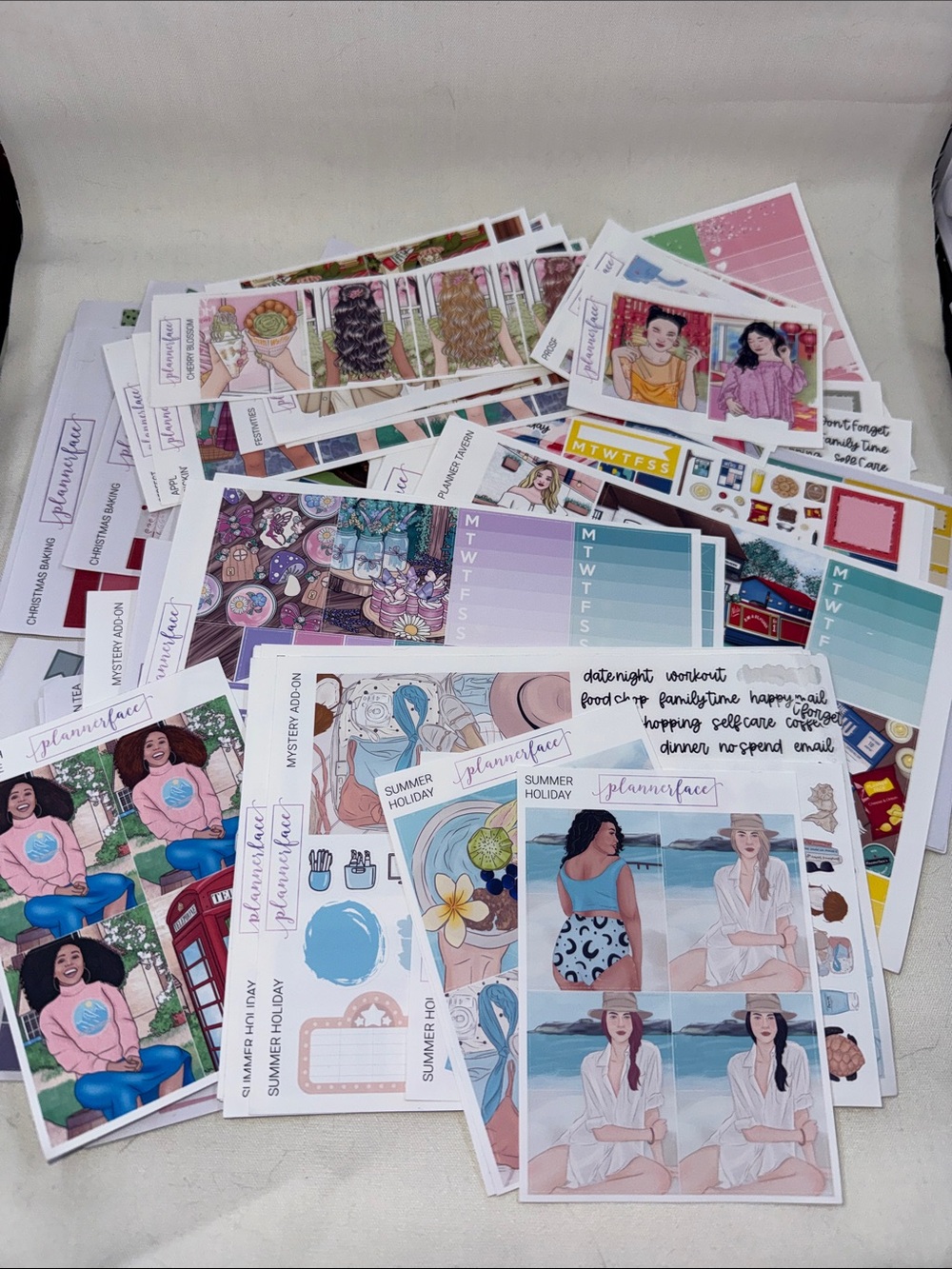 PlannerFace Various Planner Stickers 50+pcs stationary